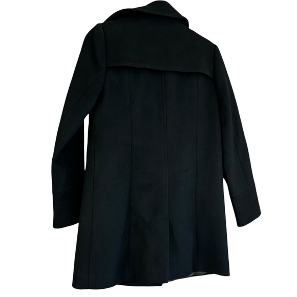 J. Crew Wool Cashmere Double Breasted Pea Coat Black Women’s 4 Preppy Luxury - Picture 8 of 15